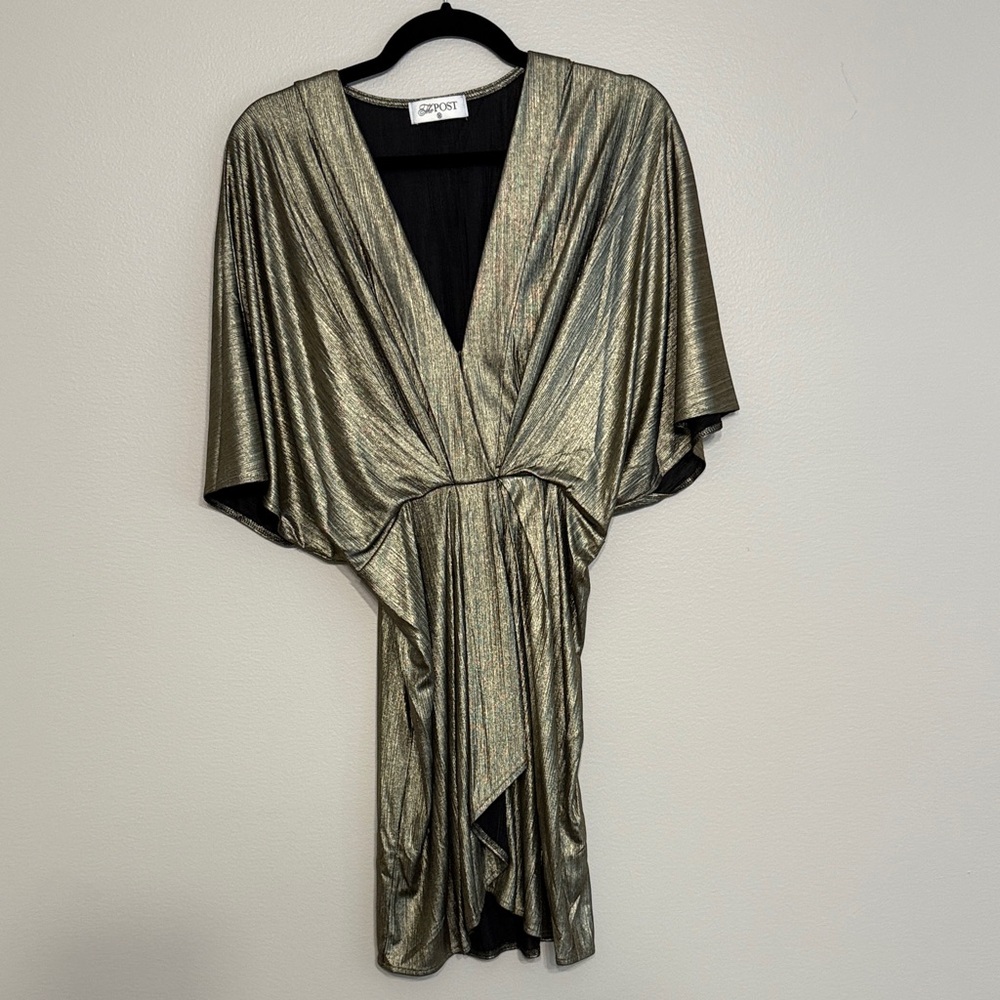 Gold Metallic Women's Dress